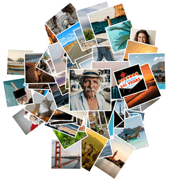 A scattered pile of your photos